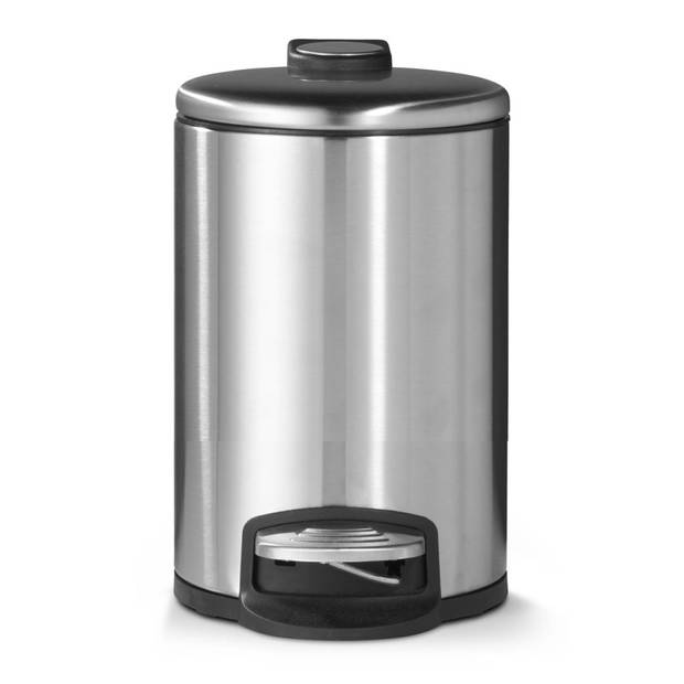 Blokker Pedaalemmer - 12 liter - Mat Staal