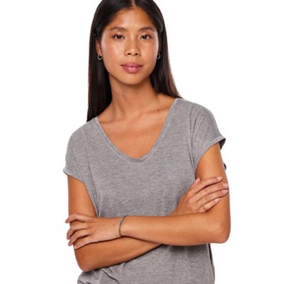 Tee-shirt à manches courtes femme Pcbillo Lurex Stripes PIECES