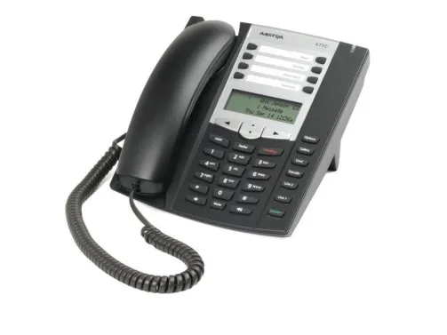 Mitel 6730a - Telefon med ledning med opkalds-ID - brunsort