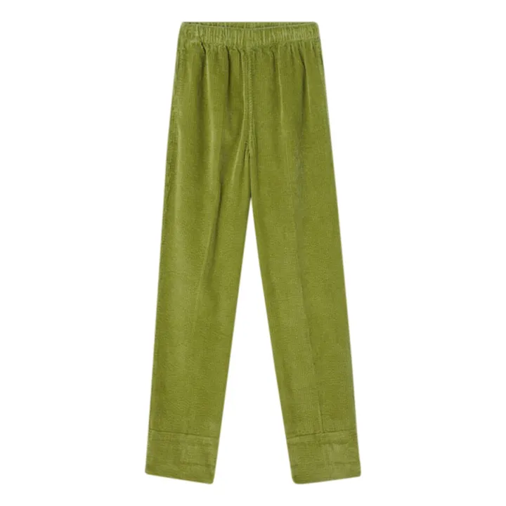 American Vintage Pantalon Velours Côtelé Padow | Vert