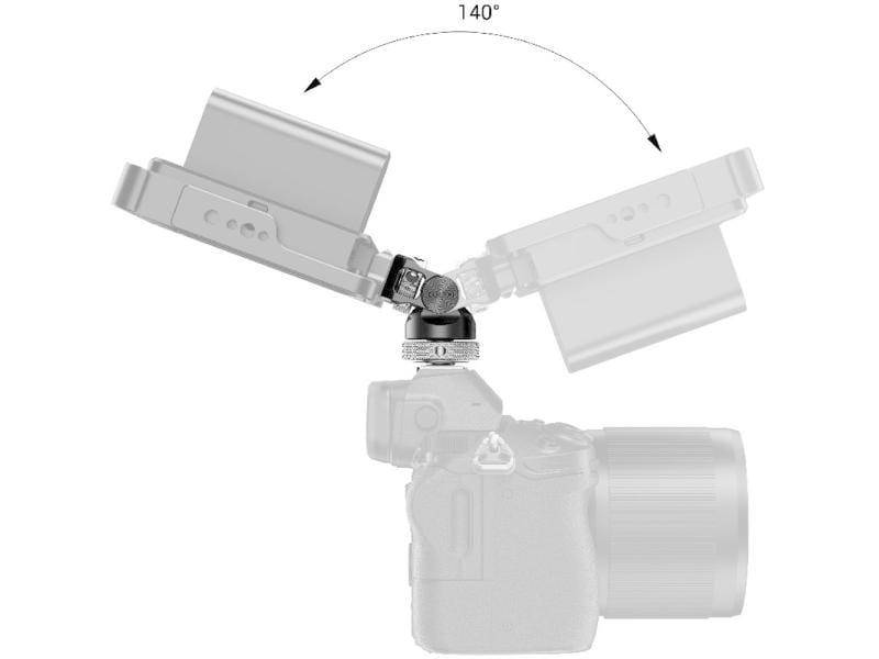 Smallrig Swivel and Tilt Monitor Mount mit Cold Shoe Schwenk- und neigbare Monitorhalterung mit Cold Shoe