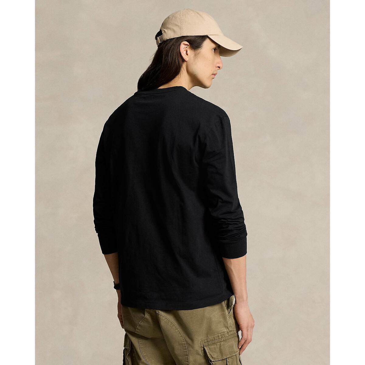 POLO RALPH LAUREN<br>Camiseta reta de manga comprida