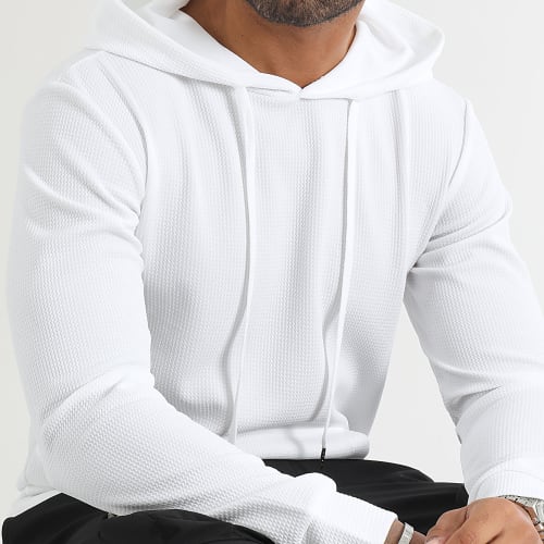 Lot De 2 Sweats Capuche 0608 0360 Noir Blanc