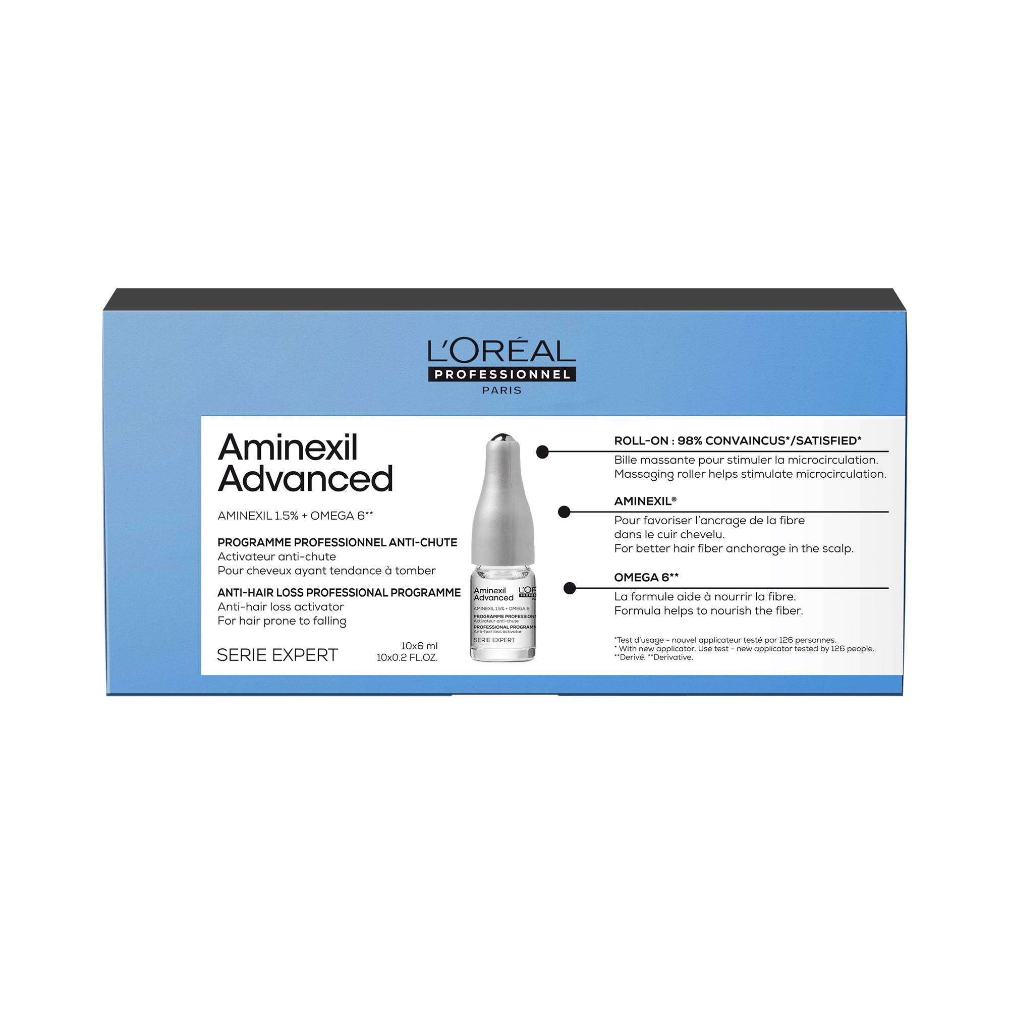 Activateur anti-chute Aminexil Advanced 10x6ml / 60ml