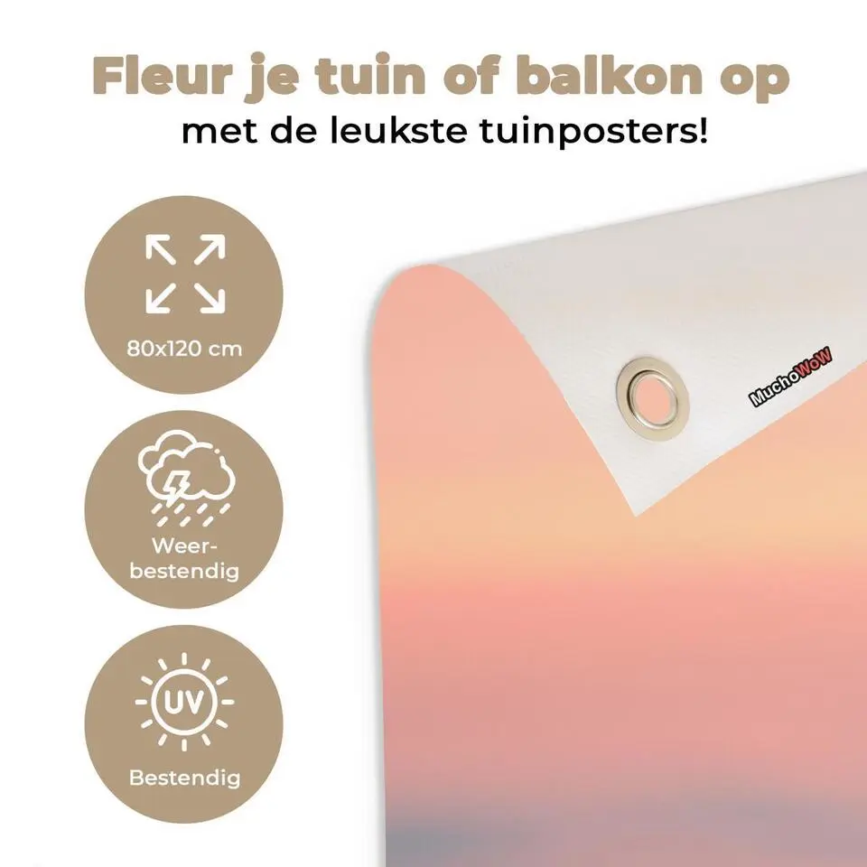 MuchoWow Tuinposter 80x120cm Boeddha Beeld Buddha Water