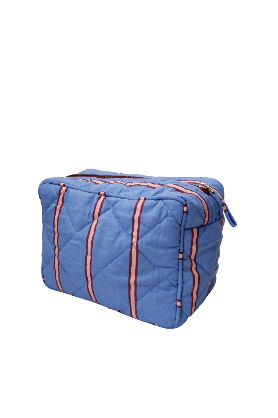 Black Colour Bcnorma Makeup Bag 7009 blue stripe