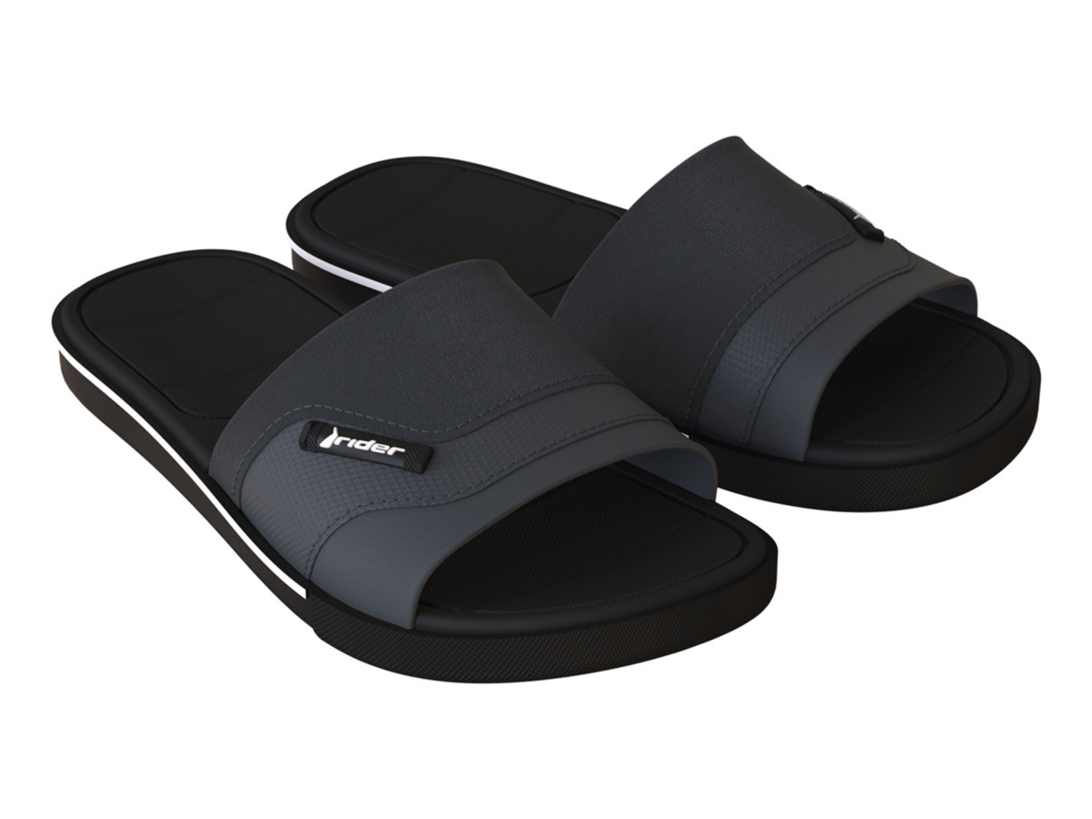Rider Spin Slide heren slippers - Black/Grey