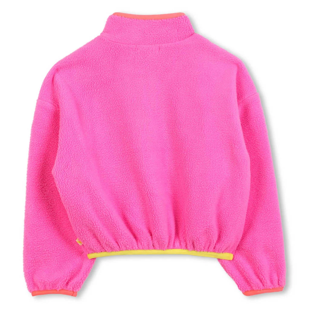 Billieblush teddy jas herfst met pailletten roze