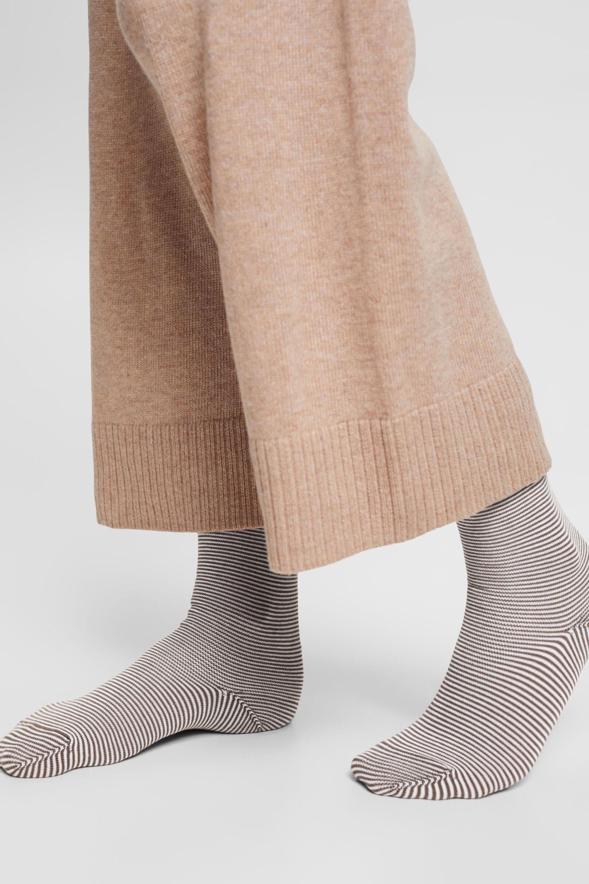 Lot de 2paires de chaussettes rayées, coton biologique