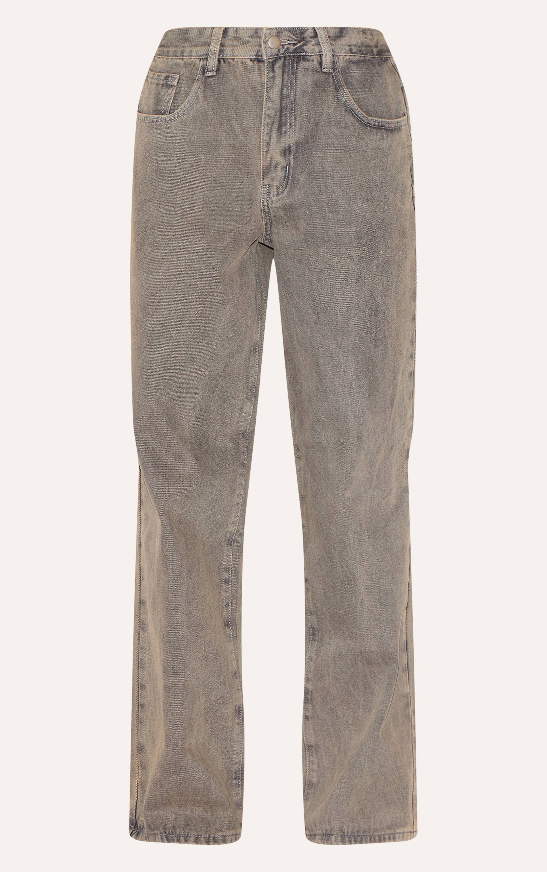 Gris Clair Jean Style Décontracté Ample