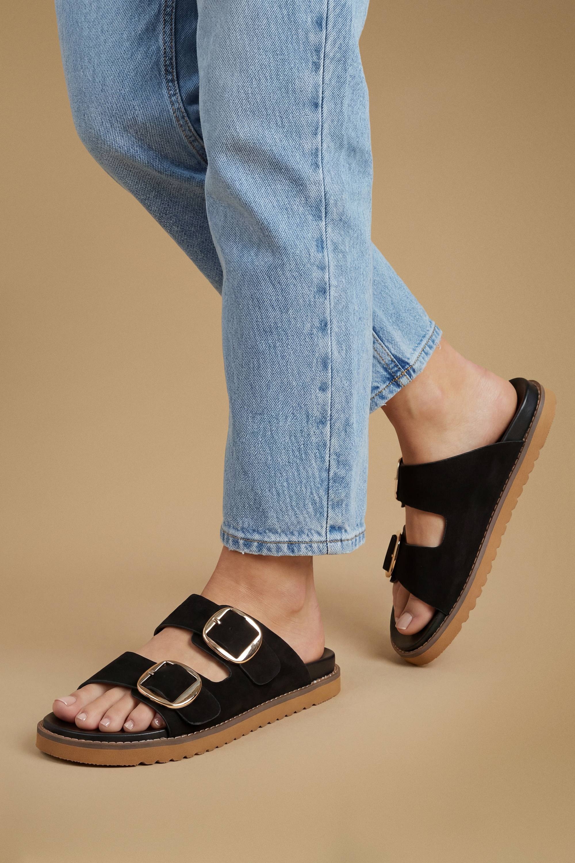 Oasis Sandales Louisa À Semelle Anatomique En Synthétique Avec Double Boucle