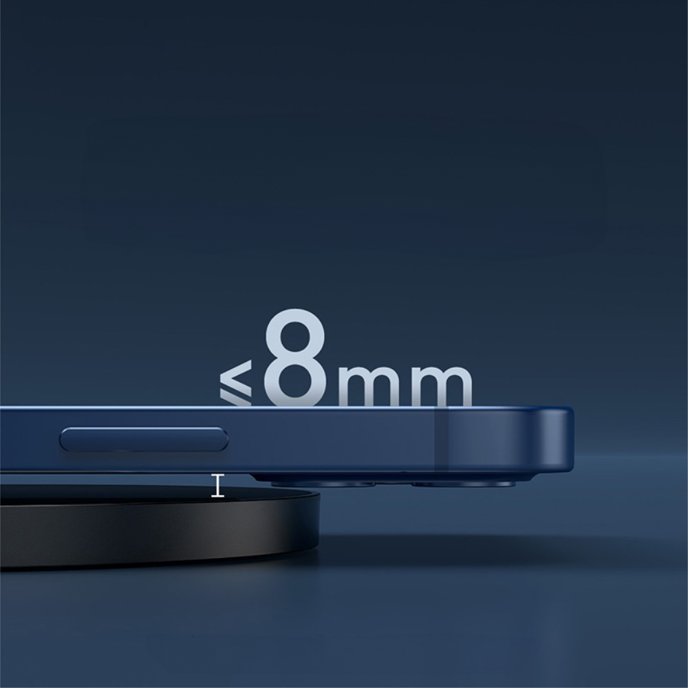 (15W) Qi Wireless Charger Induktionsladegerät mit LED Display - Schwarz