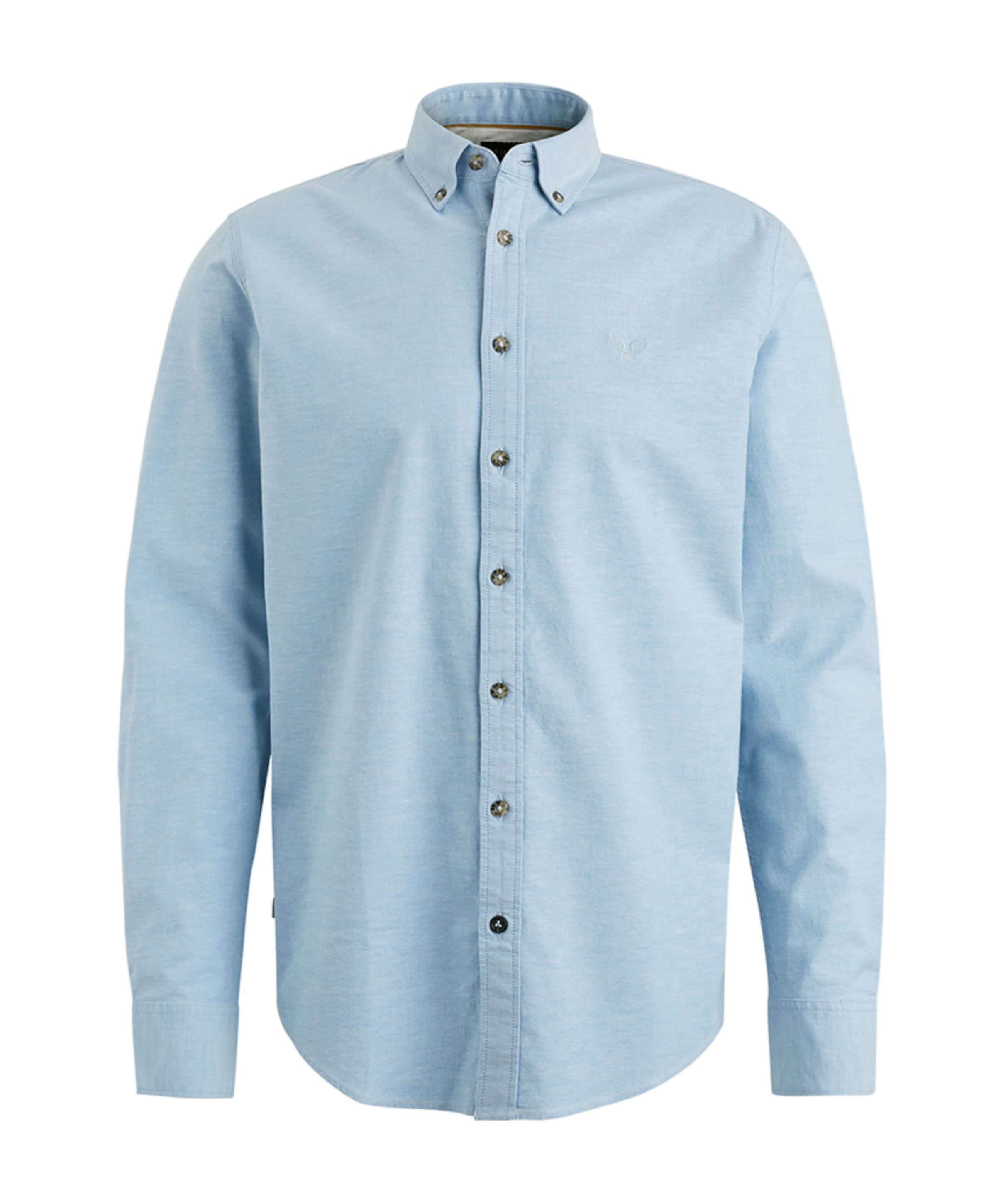 PME Legend Heren overhemd lange mouw blauw
