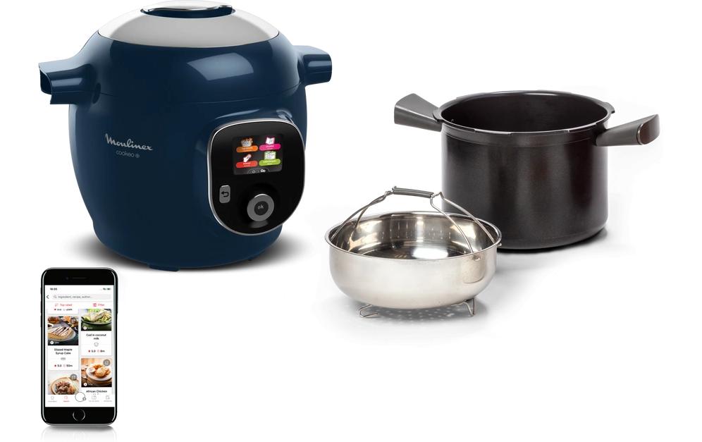 Küchenmaschine Cookeo+ CE8514 Blau<br>Multikocher mit 150 voreingestellten Rezepten
