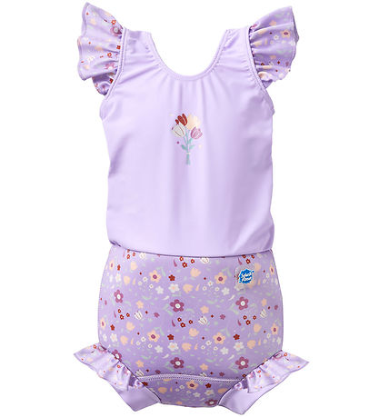 Splash About Windel-Badeanzug - Happy Nappy Kostüm - Lilac Sprin