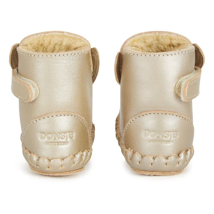 Donsje Chaussons Fourrés Kapi Lapin x Smallable | Doré