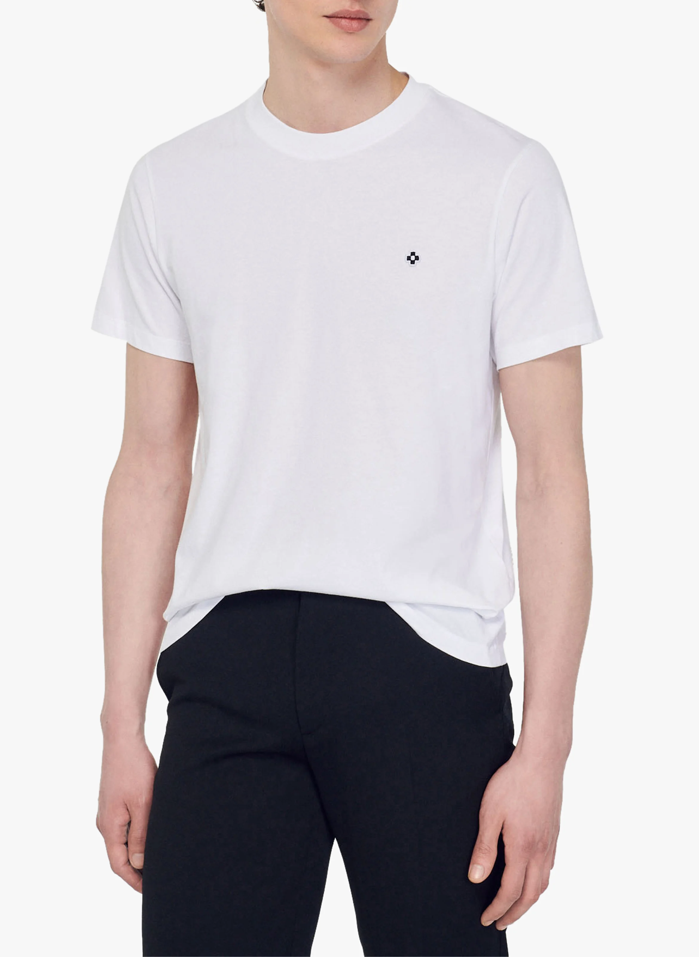 Tee-shirt manches courtes en coton| Blanc