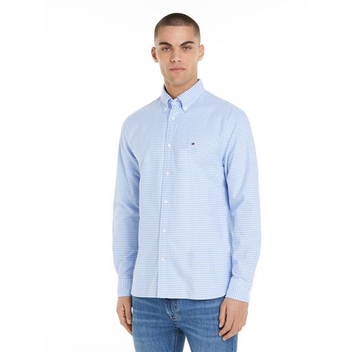 Tommy Hilfiger Heritage Oxford Gingham Skjorte, Cloudy Blue/Check, XXL