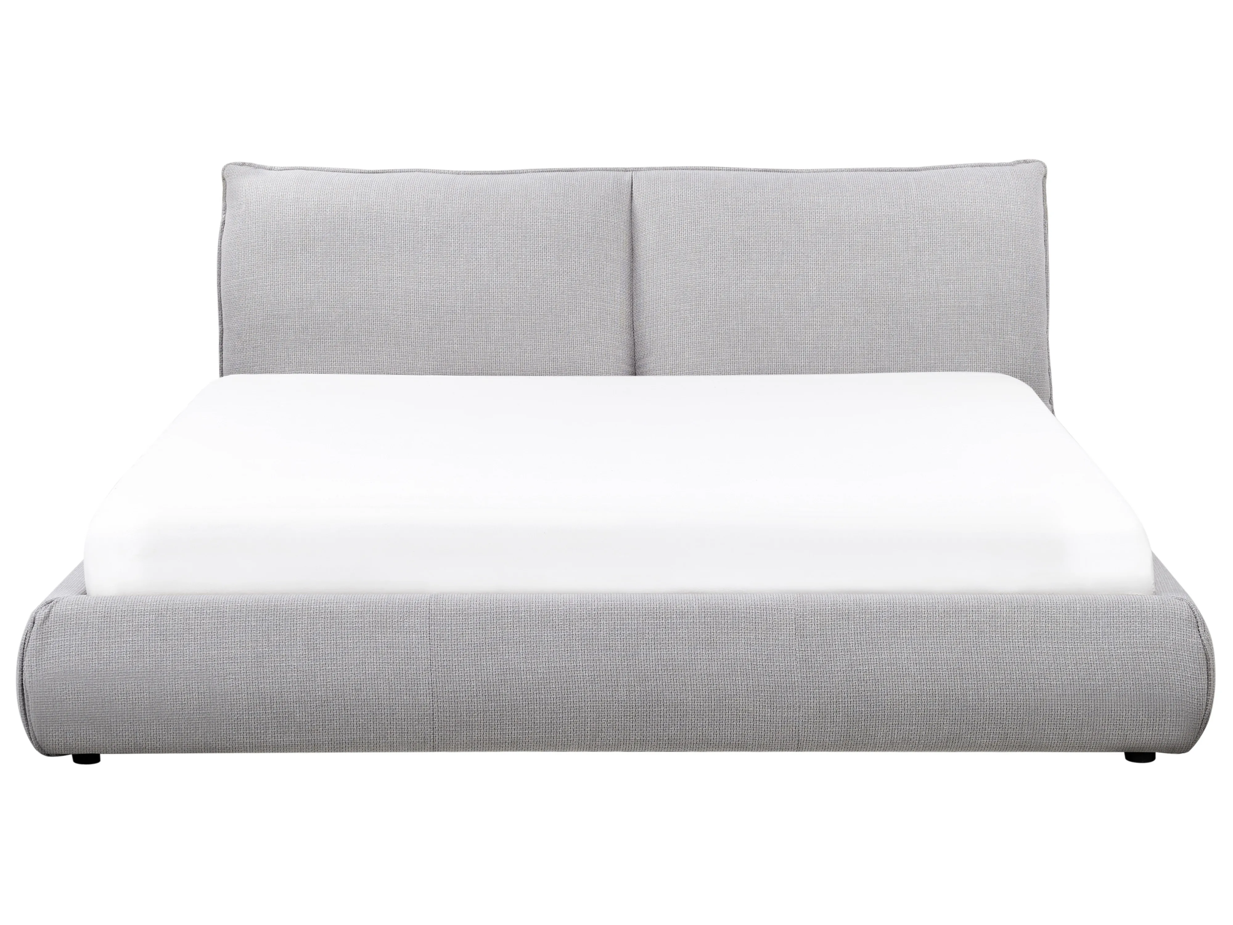 Bed Stof VINAY 180 x 200 cm Lichtgrijs