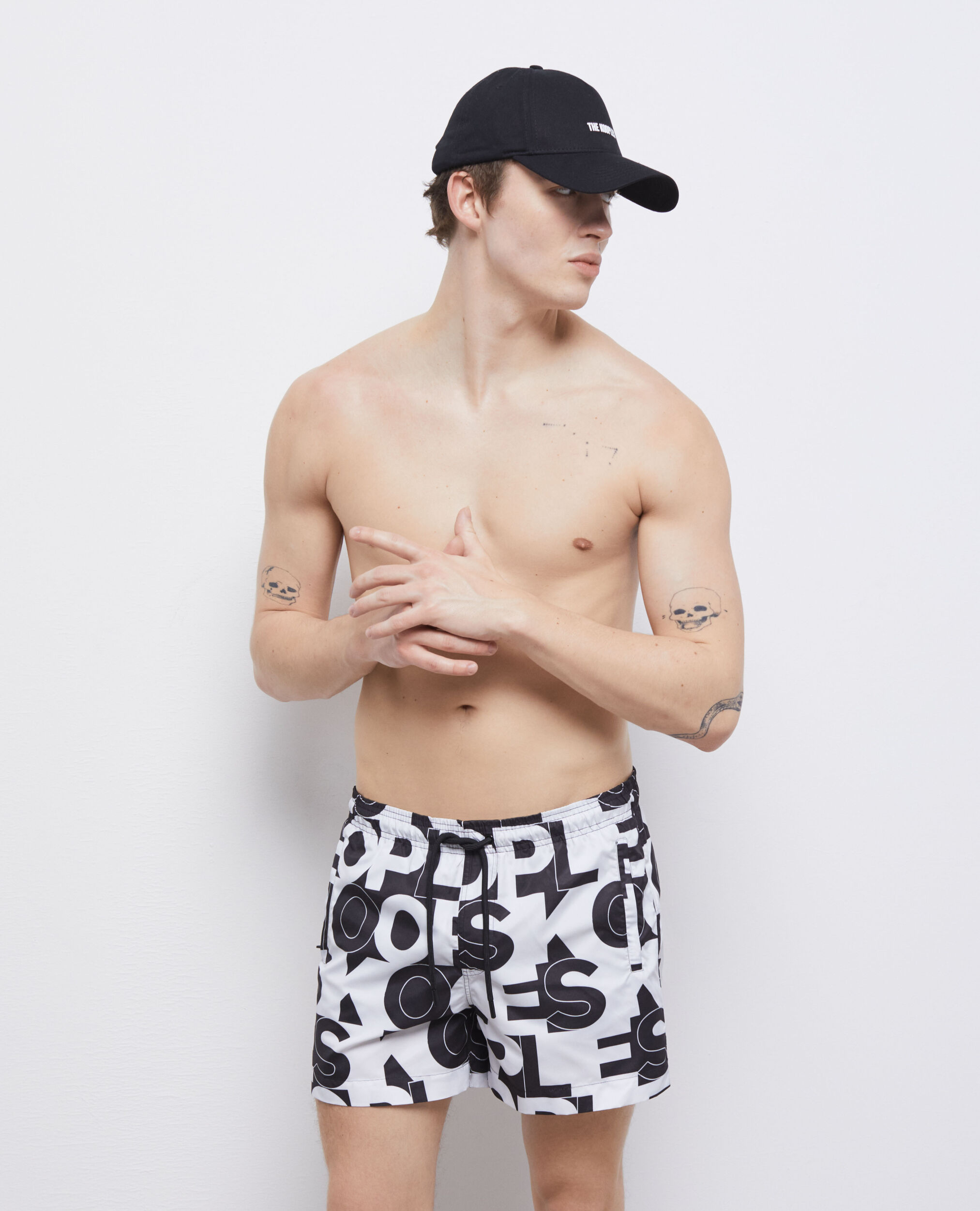 Short de bain logo