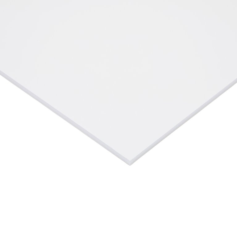 Hartschaumplatte papierkaschiert weiß selbstkl.