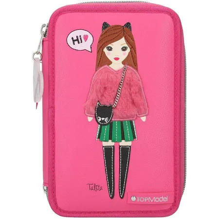 Depesche TOPModel 3-Fach Federtasche Model Tabita pink