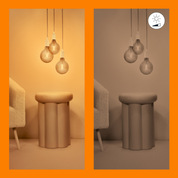 WiZ Connected LED globe E27 50W filament gold koel tot warmwit licht dimbaar