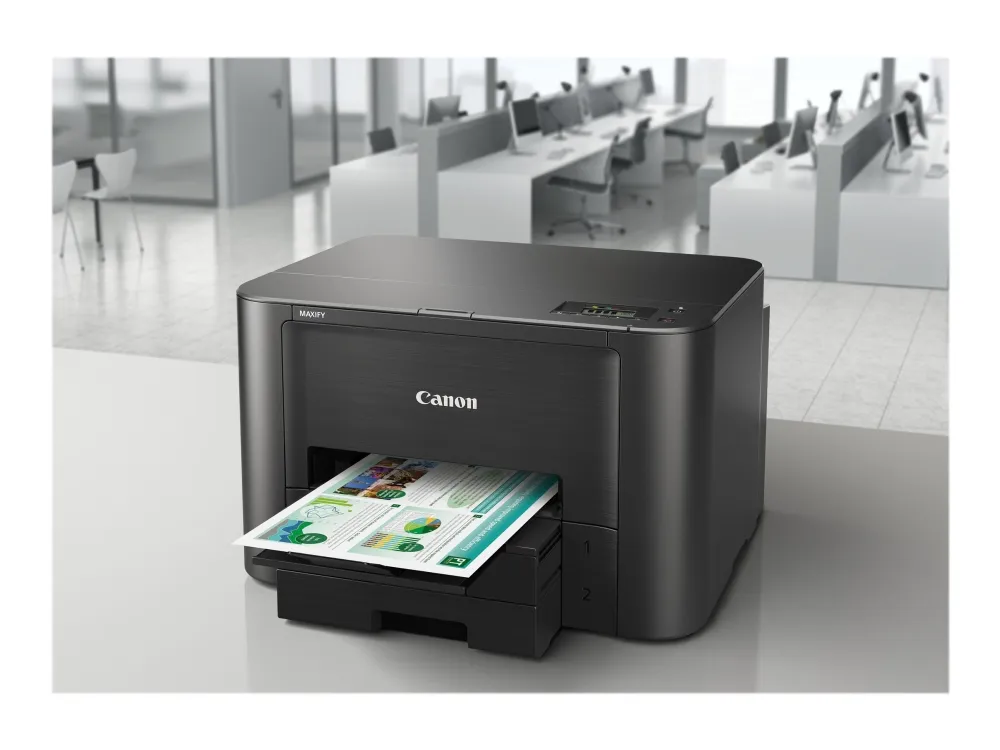 Canon MAXIFY iB4150 - Printer - farve - Duplex - blækprinter - A4/Legal - 600 x 1200 dpi - op til 24 ipm (mono) / op til 15.5 ipm (farve) - kapacitet: 500 ark - USB 2.0, LAN, Wi-Fi(n)
