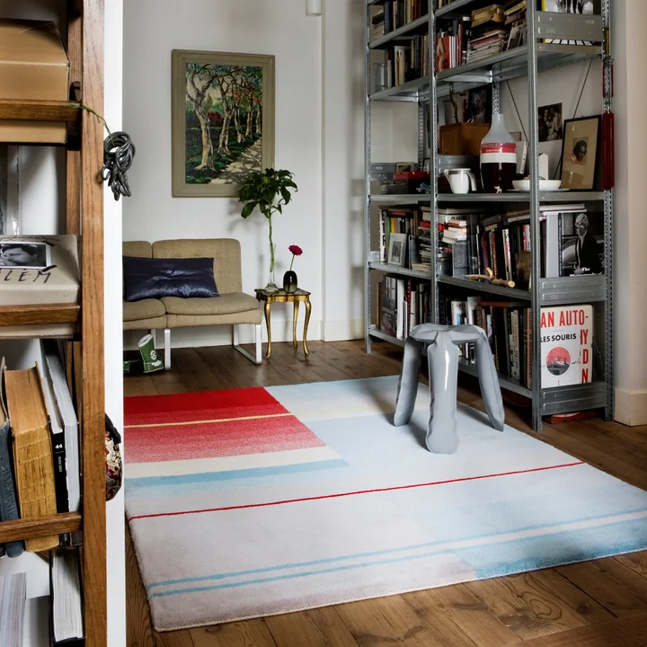HAY - Colour Carpet 05, hell (graublau / rose / gelb)