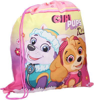 Paw Patrol Treningsbag Girl Pups Rule, Rosa