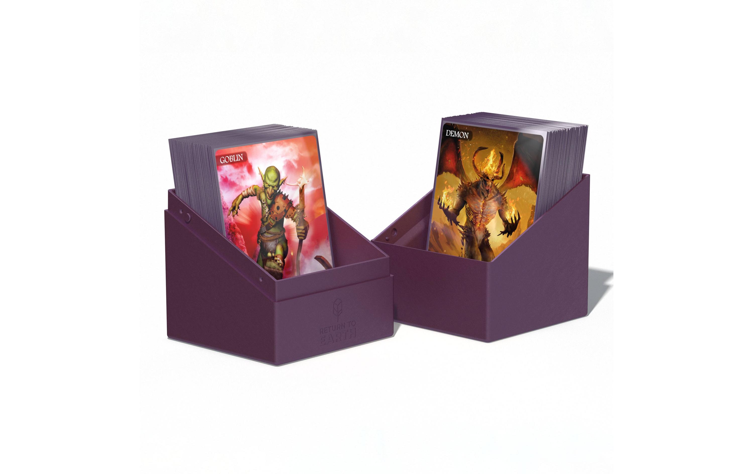 Kartenbox Return To Earth Boulder Deck Case 100+ ViolettHochwertige Aufbewahrungsbox für Karten der Standardgrösse