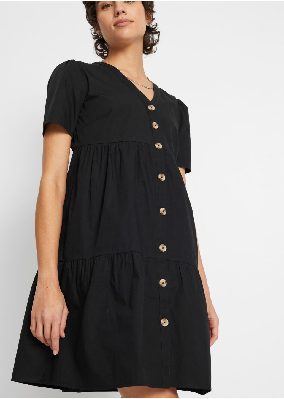 Robe-chemise avec patte de boutonnage