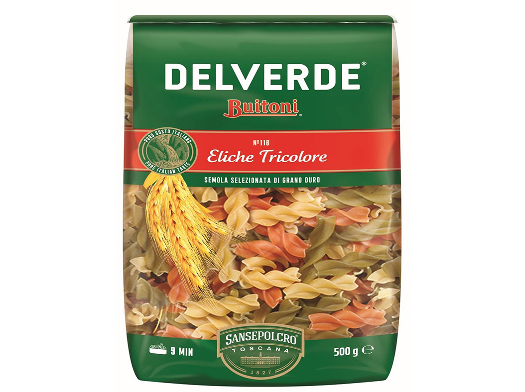FUSILLI DELVERDE TRICOLOR 500G