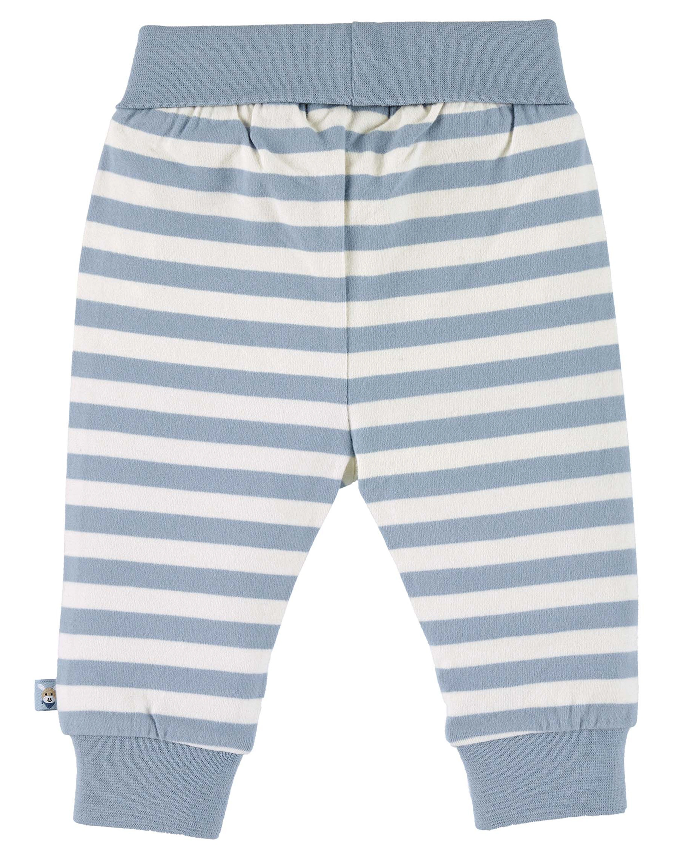 Schlupfhose EMMI COMFORT gestreift in hellblau/beige