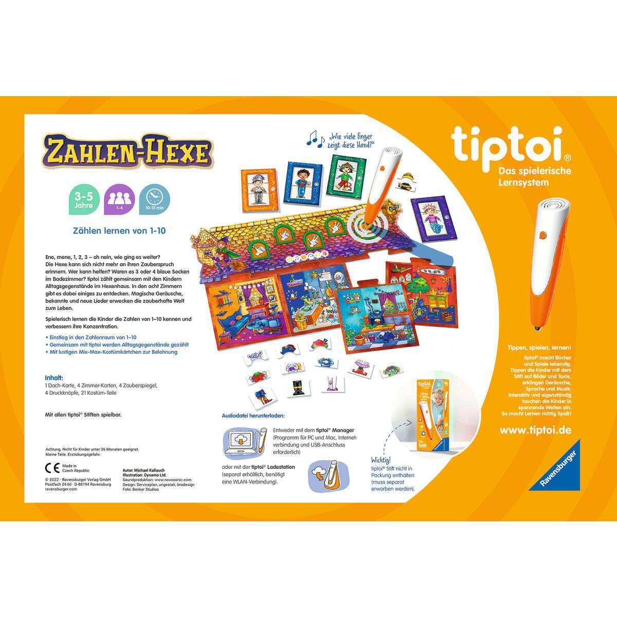 Ravensburger Spiel tiptoi® Zahlen-Hexe