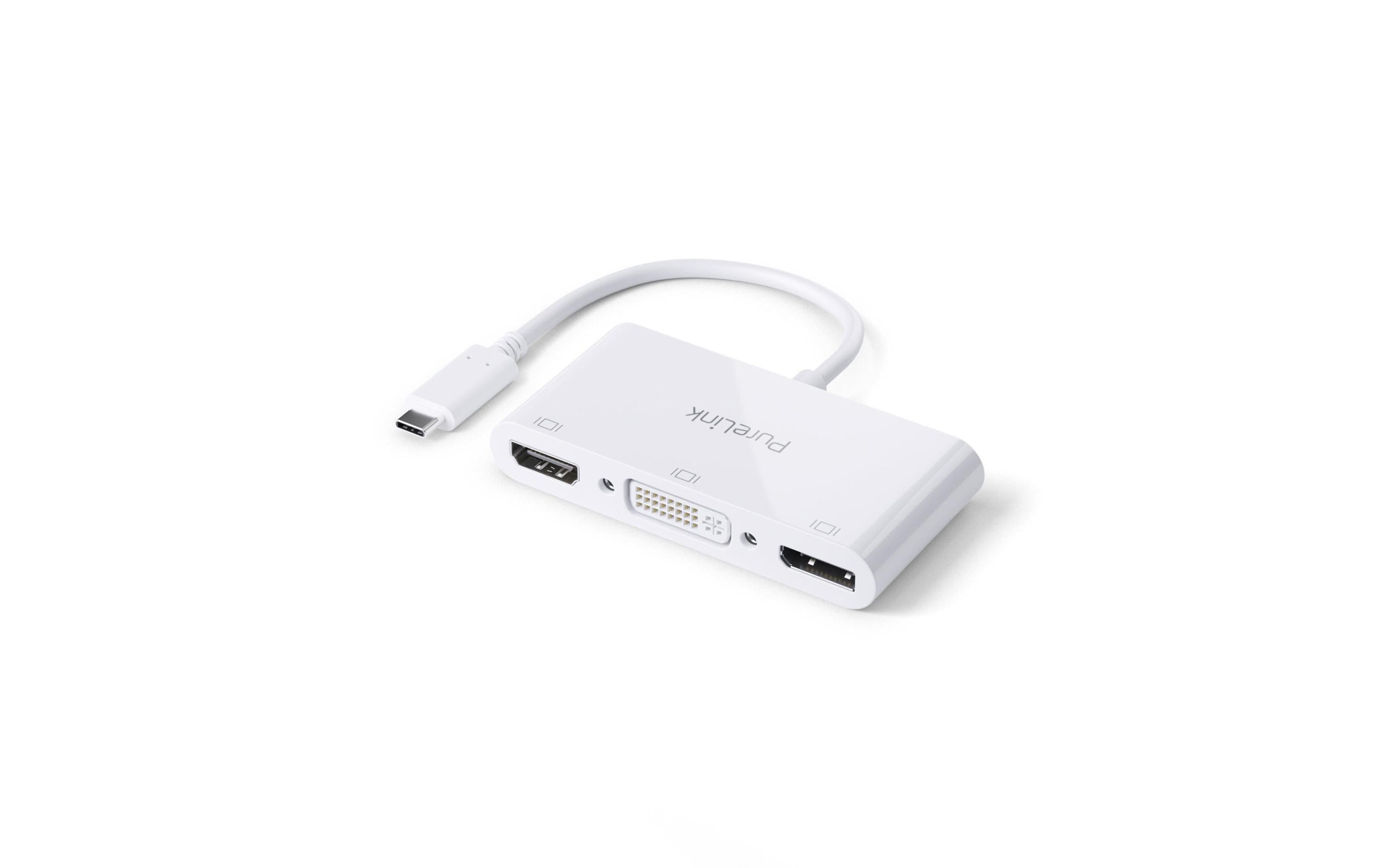 Multiadapter IS250 USB Type-C - HDMI/DVI/DP, Weiss
