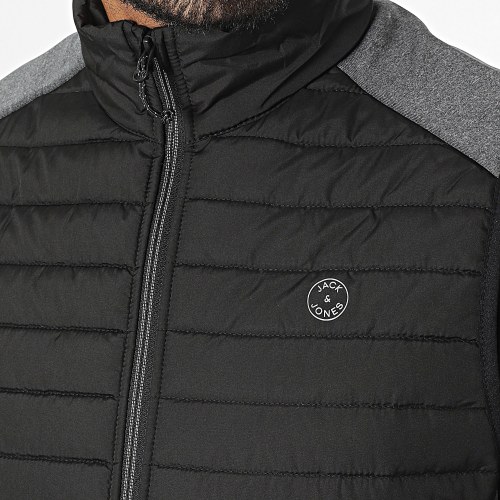 Veste Zippée Sans Manches Multi Bodywarmer Collar 12200684 Noir Gris