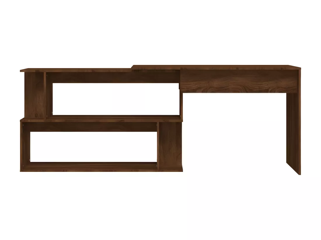 Bureau d'angle Chêne marron 200x50x76 cm Bois d'ingénierie