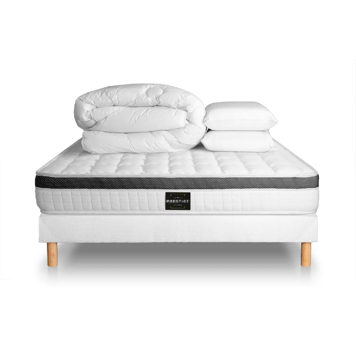 Prestige literie Prestige Pack Supérieur 160x200 cm Blanc