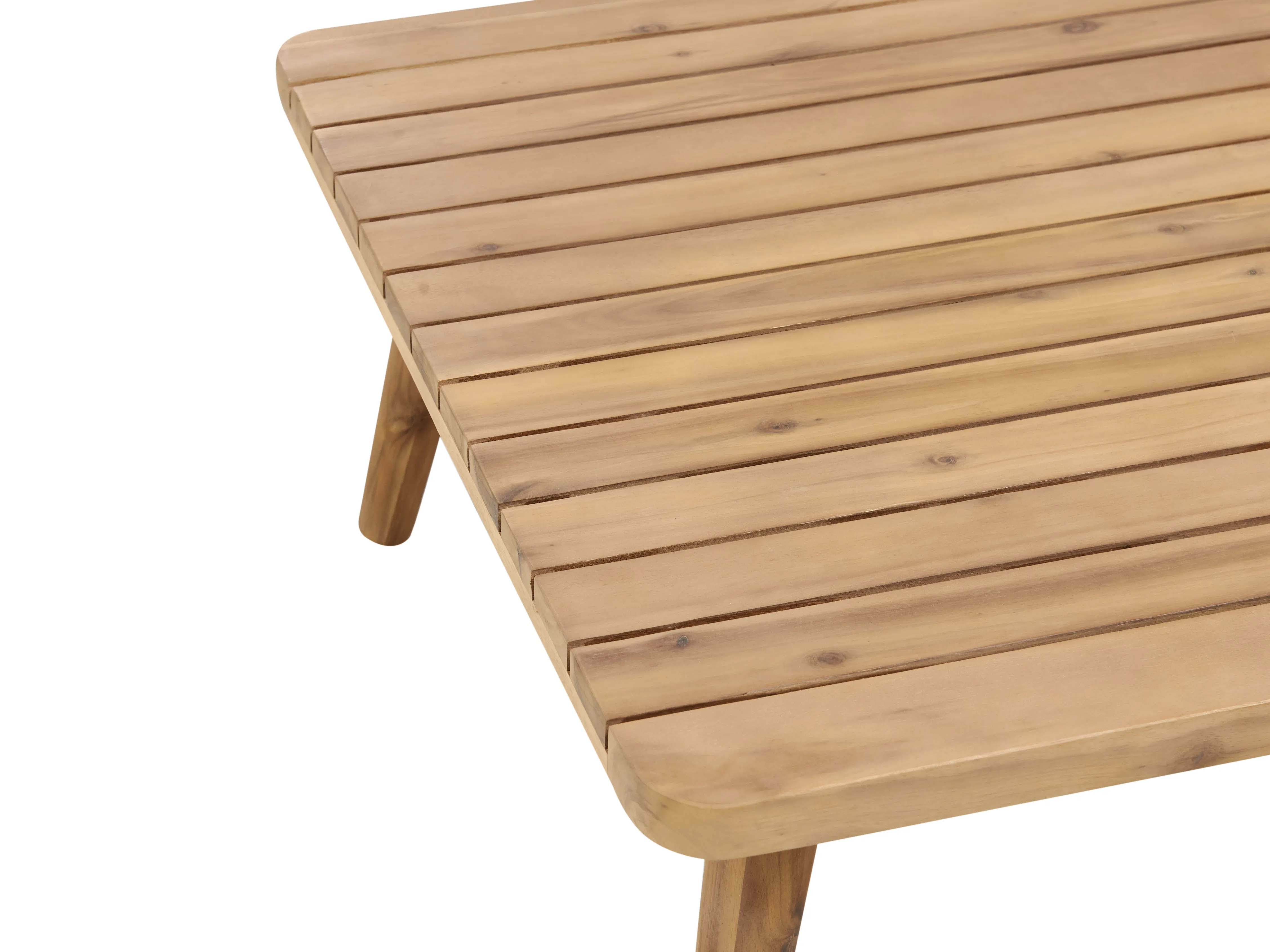 Loungeset met tafel 4-zits ACCADIA Gecertificeerd acaciahout Lichtbeige