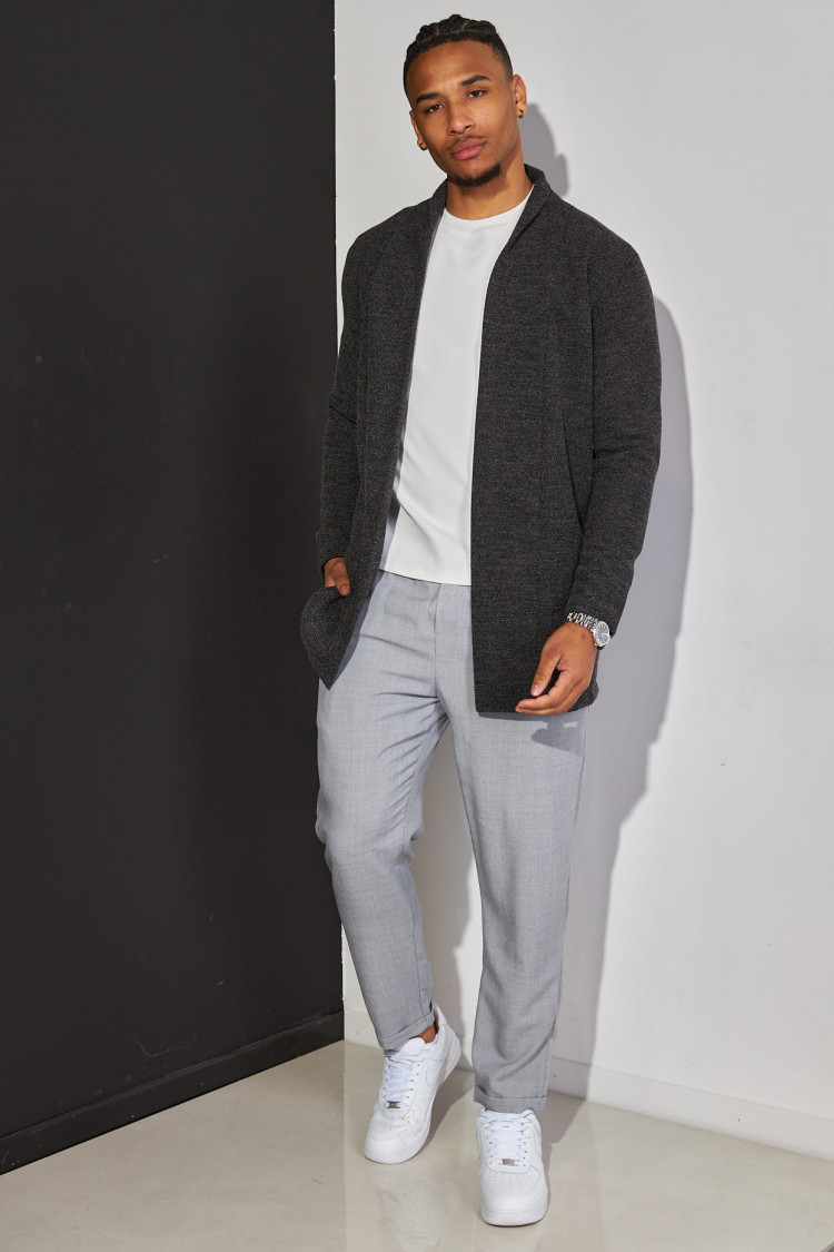 Gilet gilet texturé