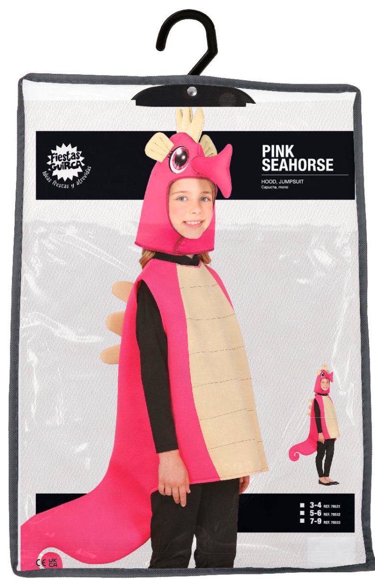 Zeepaardje Kostuum Roze Kind