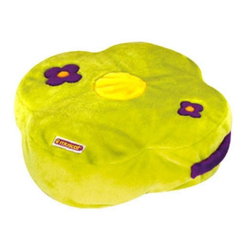 Almofada Springfield Floral Acolchoada com Estampa de Gato, Verde