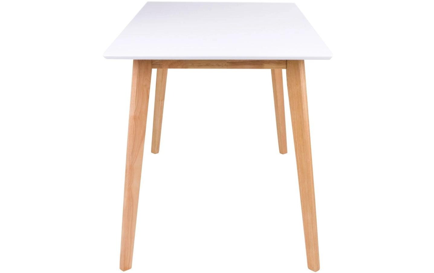 Tisch Vojens 120 x 75 cm, Braun/Weiss<br>Esszimmertisch