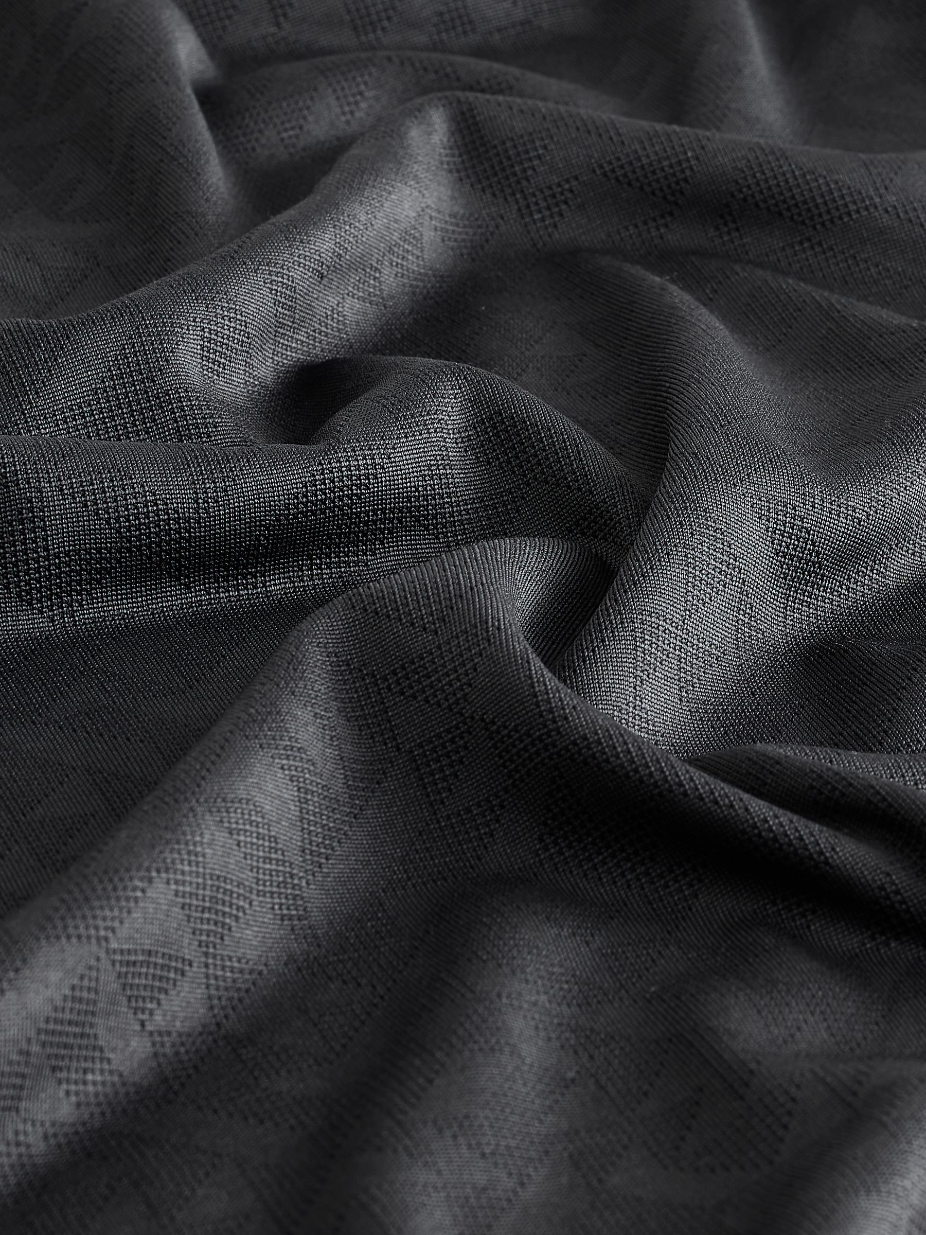 Leisteen grijs - Sportief jacquard golfpoloshirt