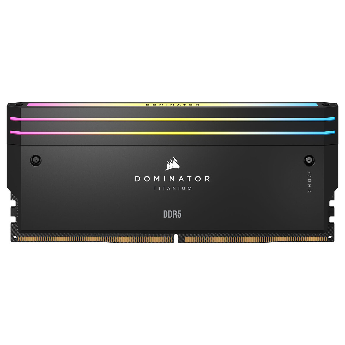 Corsair Dominator Titanium DDR5 RGB 64 Go (2 x 32 Go) 6600 MHz CL32 - Noir