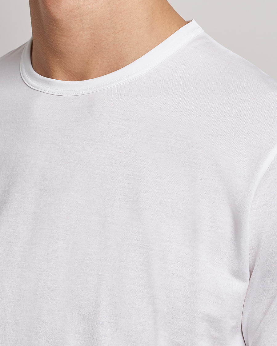 Sunspel Crew Neck Q82 Cotton T-Shirt White