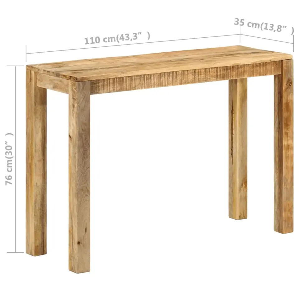 vidaXL - Console Tafel - Bruin - Hout - 110 x 35 x 76 cm