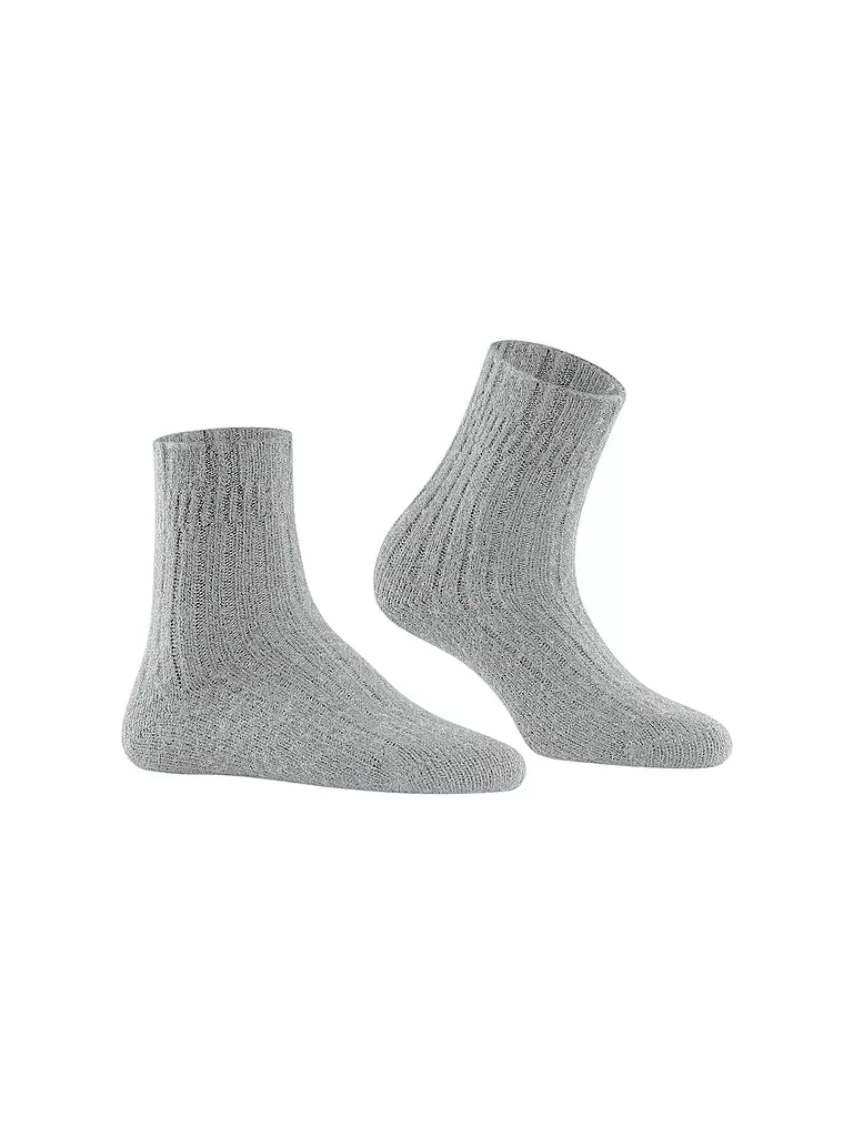 FALKE Socken BEDSOCK RIB  silber