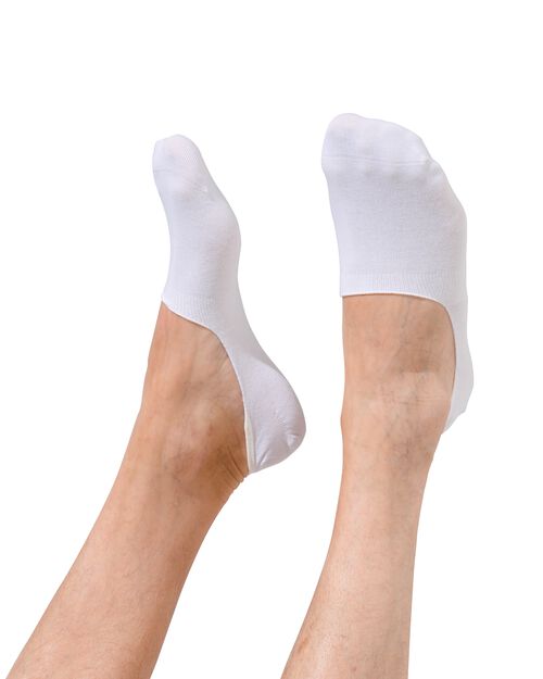 5 paires de socquettes pour sneakers homme blanc